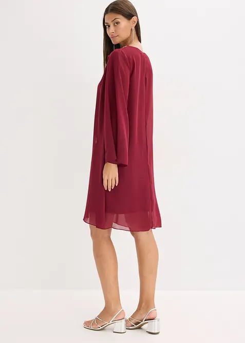 Abito in chiffon con applicazione di strass, bonprix