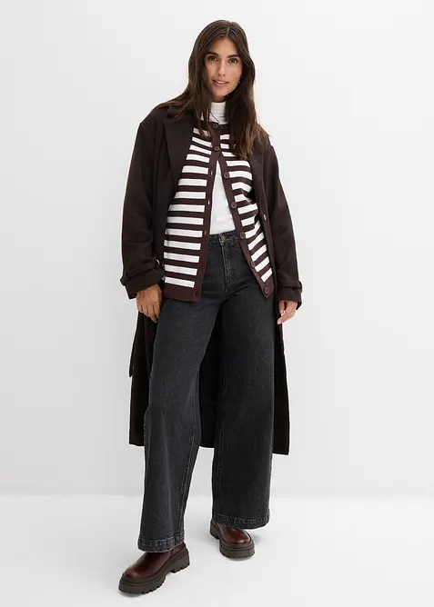 Cardigan girocollo in filato fine, bonprix