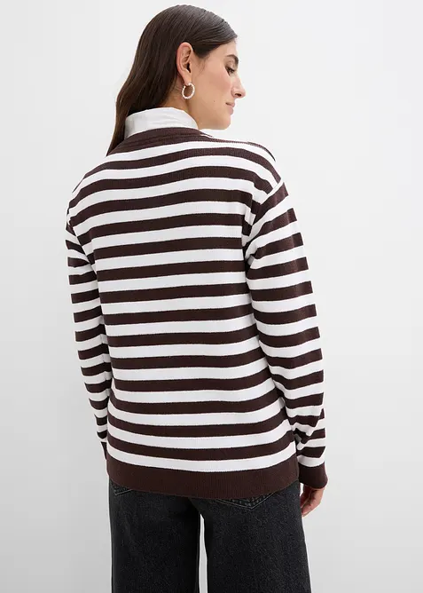 Cardigan girocollo in filato fine, bonprix