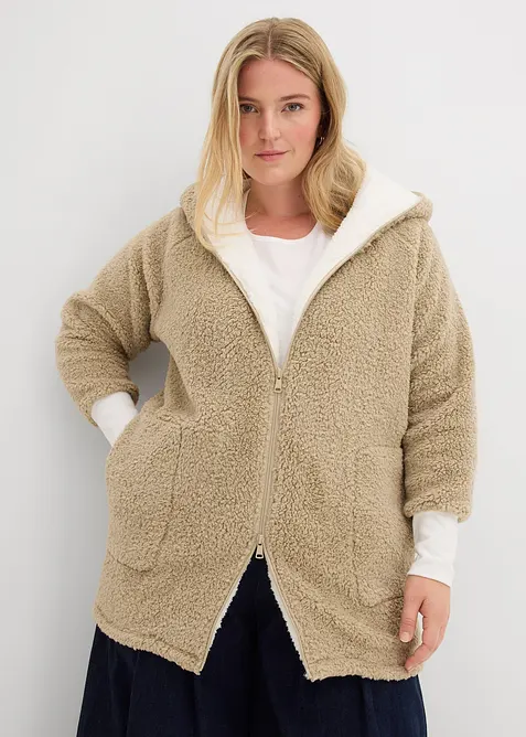 Giacca in pile teddy, bonprix