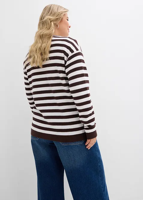 Cardigan girocollo in filato fine, bonprix