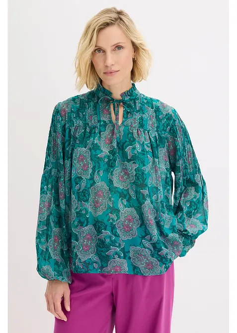 Tunica di chiffon con fantasia paisley, bonprix