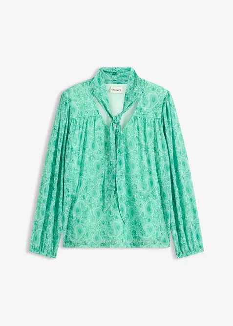 Maglia a maniche lunghe in mesh delicato, bonprix