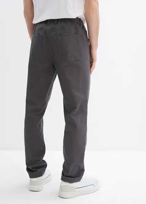 Pantaloni con elastico in vita straight, regular fit, bonprix