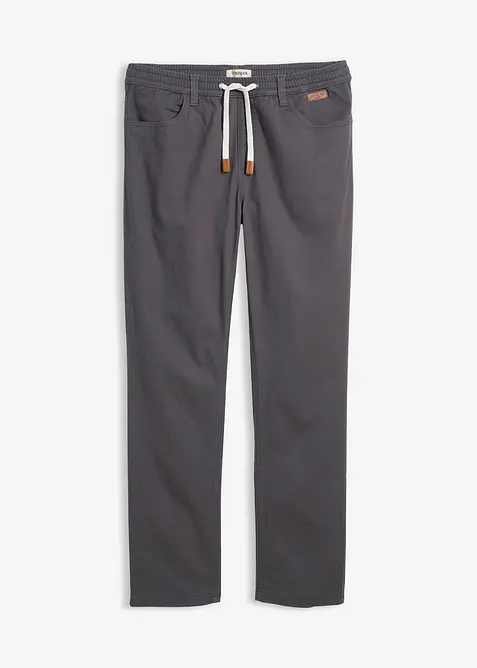 Pantaloni con elastico in vita straight, regular fit, bonprix