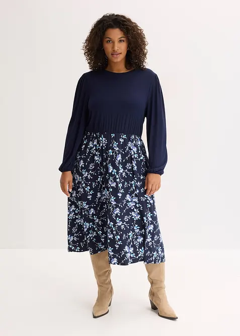 Abito in jersey di misto viscosa, bonprix