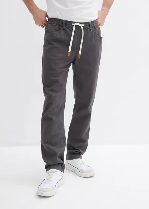 Pantaloni con elastico in vita straight, regular fit, bonprix
