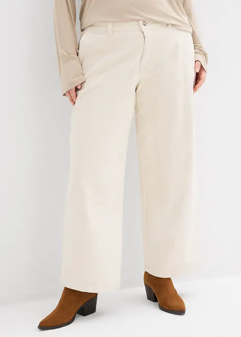 Pantaloni larghi in velluto a coste, bonprix
