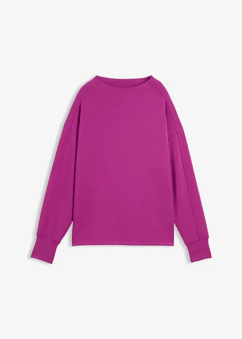 Felpa overzize effetto neoprene, bonprix