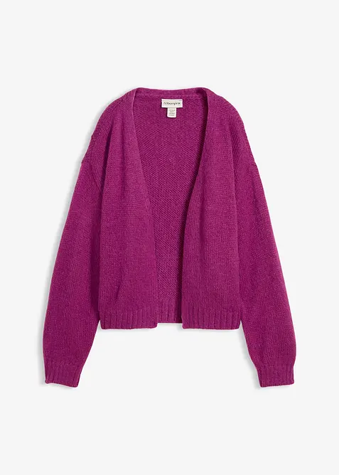 Cardigan oversize corto in filato grosso, bonprix
