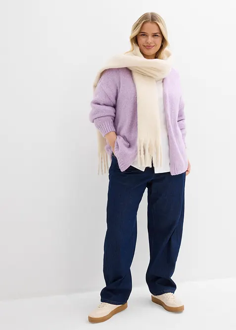 Cardigan oversize a maglia grossa, bonprix