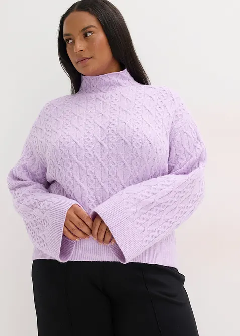 Maglione a trecce, bonprix