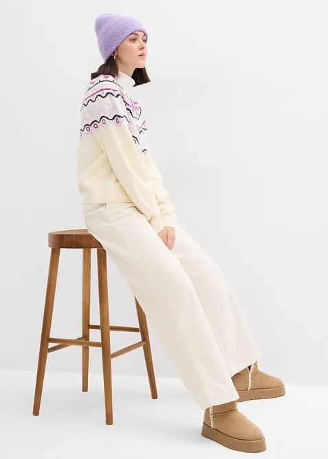 Cardigan norvegese oversize, bonprix