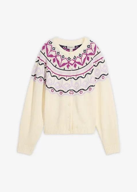 Cardigan norvegese oversize, bonprix