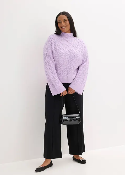 Maglione a trecce, bonprix