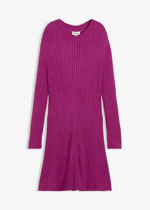 Abito midi in morbida maglia di misto viscosa, bonprix