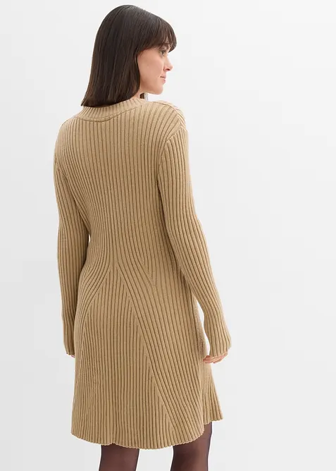 Abito midi in morbida maglia di misto viscosa, bonprix