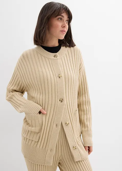 Cardigan in misto viscosa morbido, bonprix