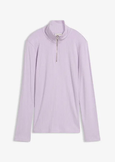 Maglia a costine in misto viscosa morbido, bonprix