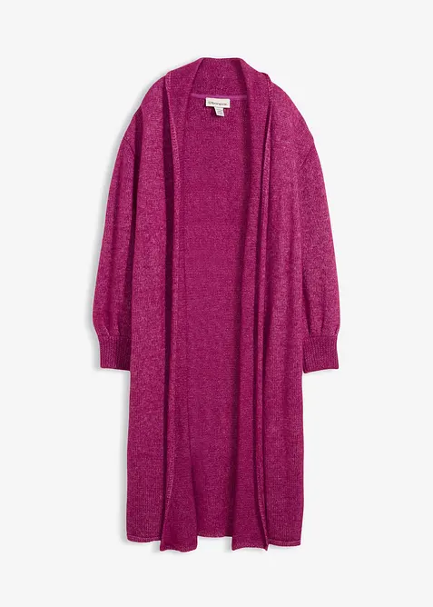 Maxi cardigan con effetto peloso, bonprix