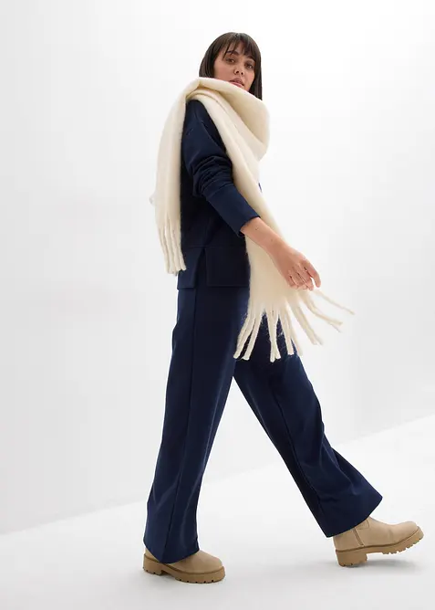 Felpa con cappuccio in morbido punto di Roma, bonprix