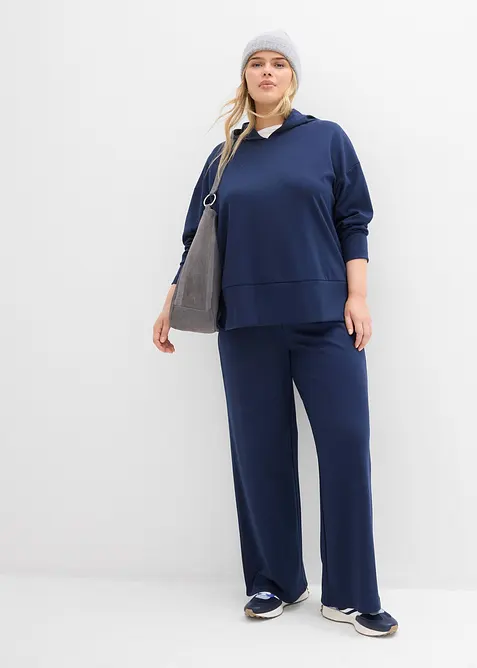 Felpa con cappuccio in morbido punto di Roma, bonprix