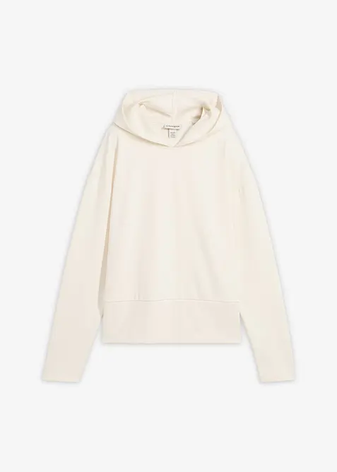 Felpa con cappuccio in morbido punto di Roma, bonprix