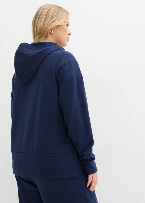 Felpa con cappuccio in morbido punto di Roma, bonprix