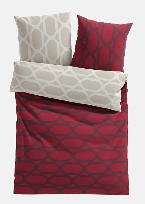 Biancheria da letto double-face in fantasia grafica, bonprix