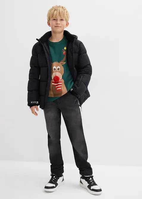 Maglione natalizio in filato fine, bonprix