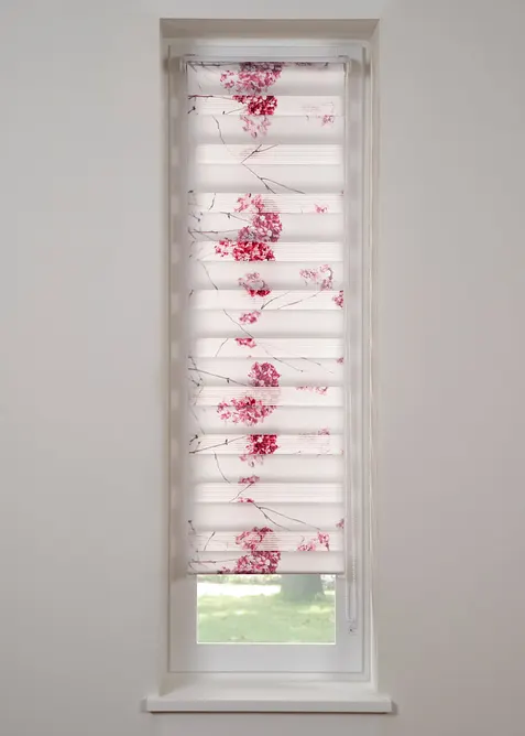 Tenda a rullo doppia con fiori, bonprix