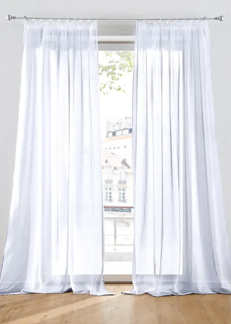 Tenda in batista fine con trama operata (pacco da 1), bonprix