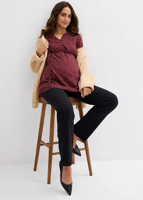 Abito chemisier prémaman / da allattamento in viscosa fluente, bonprix