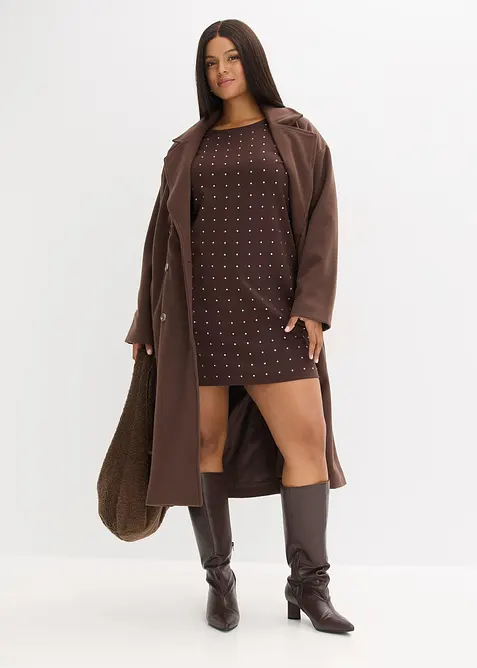 Abito di jersey con strass, bonprix