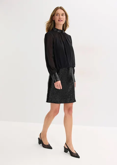 Minigonna con paillettes, bonprix