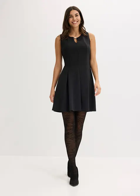 Collant con motivo a rete floreale, bonprix