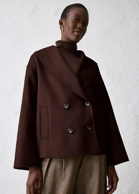 Giacca oversize in morbido misto lana, bonprix