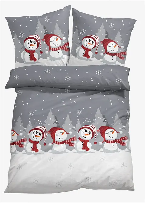 Biancheria da letto con pupazzi di neve, bonprix