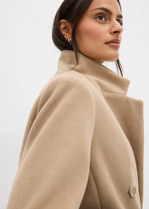 Cappotto doppiopetto in simil lana, bonprix