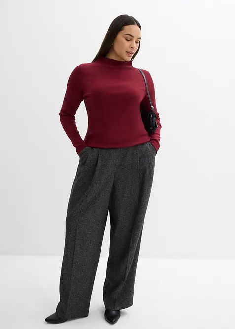 Maglia a costine a maniche lunghe, bonprix