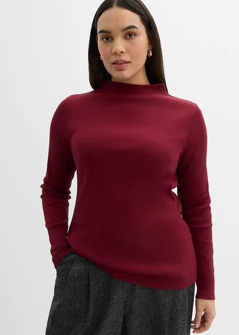 Maglia a costine a maniche lunghe, bonprix