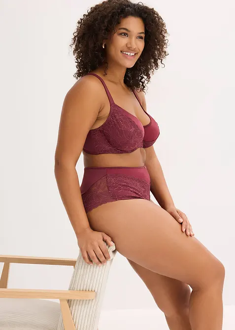 Reggiseno con ferretto e pizzo delicato, bonprix