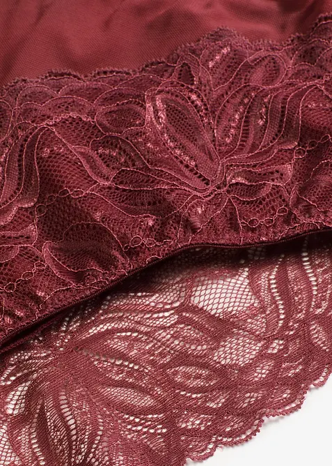 Culotte a vita alta con pizzo delicato, bonprix