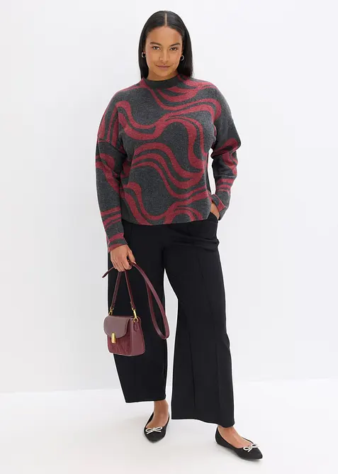 Maglia morbida a coste, bonprix