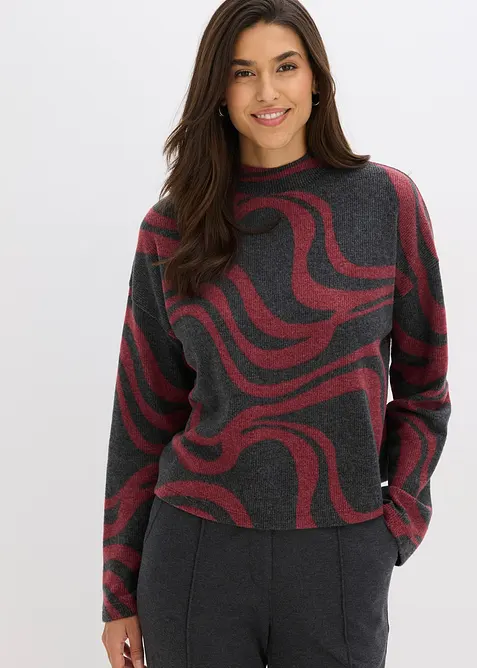 Maglia morbida a coste, bonprix