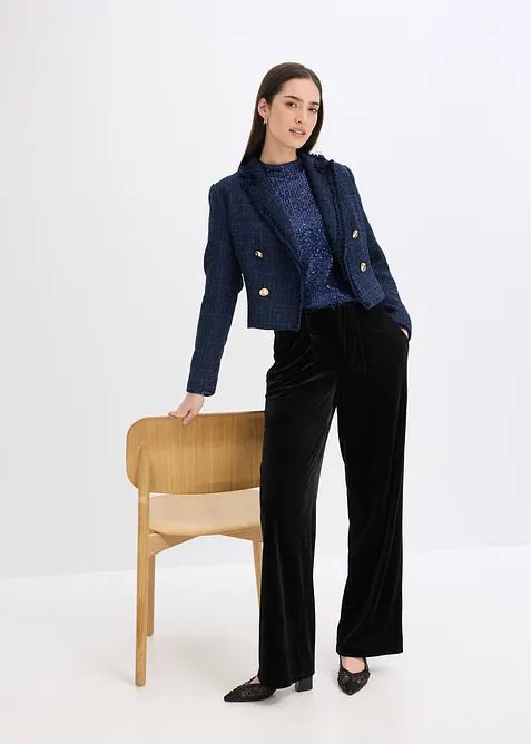 Blusa con paillettes, bonprix