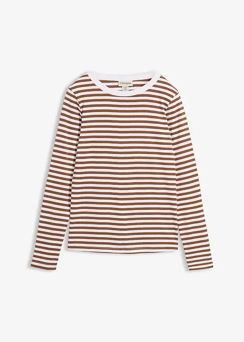 Maglia a maniche lunghe in puro cotone biologico, bonprix
