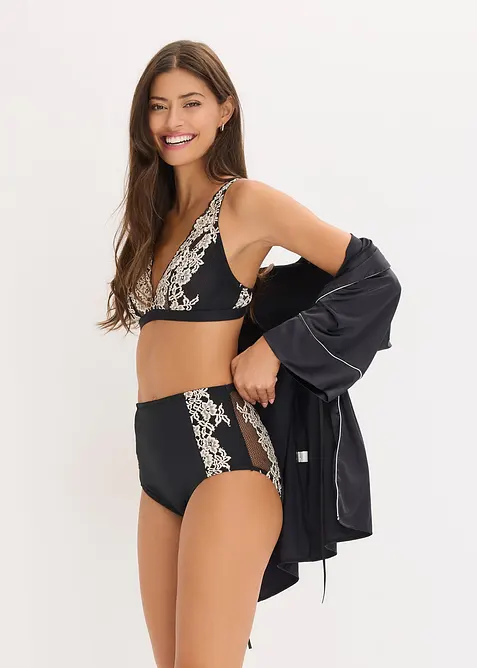 Bralette in pizzo bicolore, bonprix