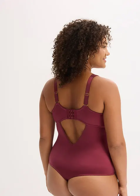 Body con perizoma e spalline imbottite, bonprix