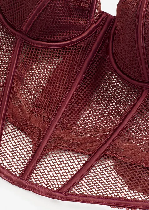 Corsetto con pizzo pregiato, bonprix